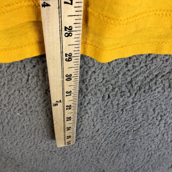 Vintage Jerzees Basic T-Shirt Yellow Mens XL 50/50 Heavyweight Made in USA Blank - Picture 4 of 4